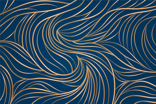 Gradient golden linear background