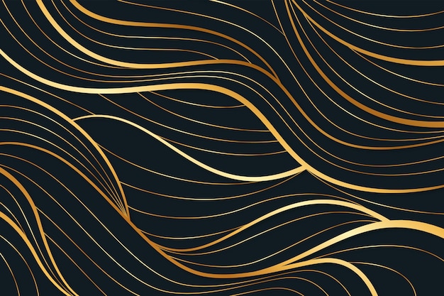 Gradient golden linear background