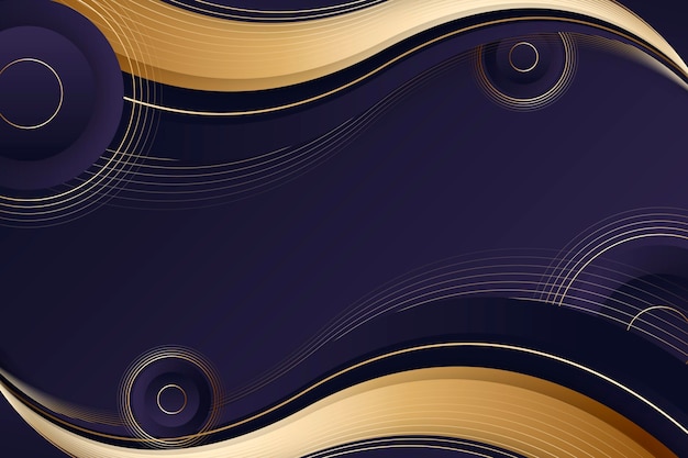 Gradient golden luxury background