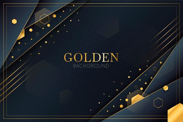 Gradient golden luxury background