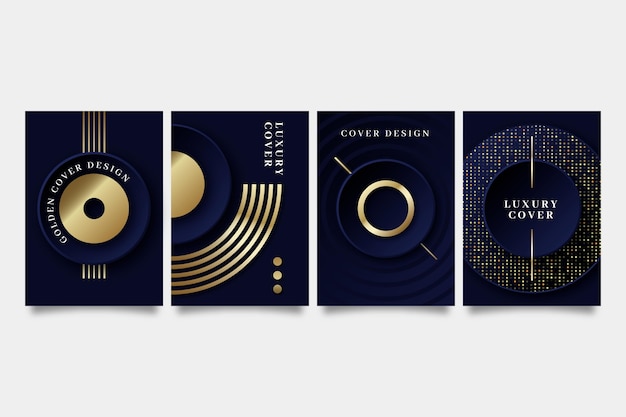 Gradient golden luxury covers collection