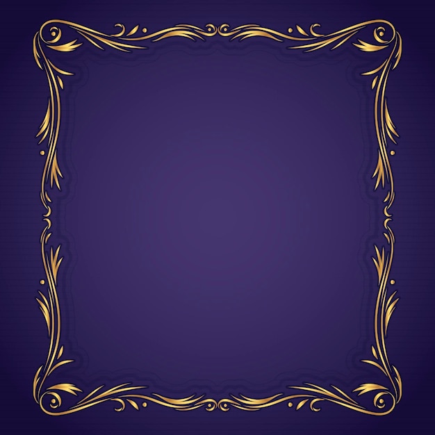 Free Vector gradient golden luxury frame template