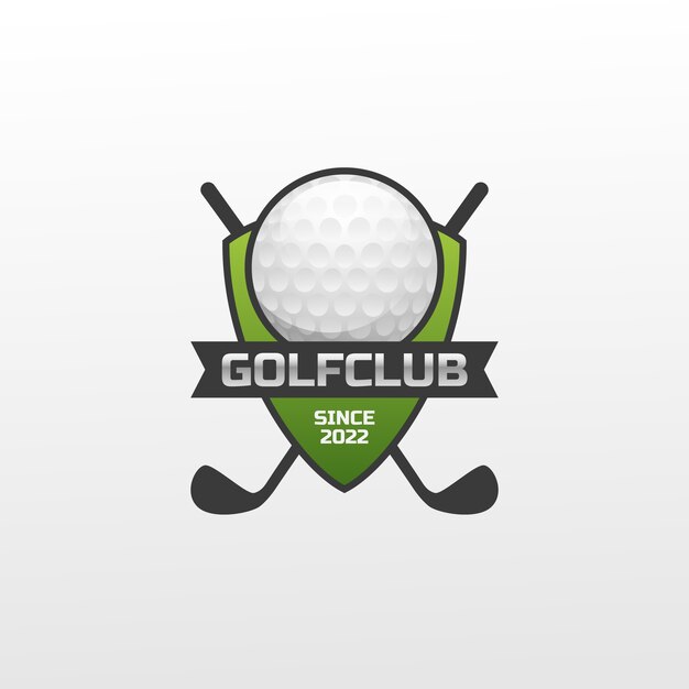 Gradient golf logo design