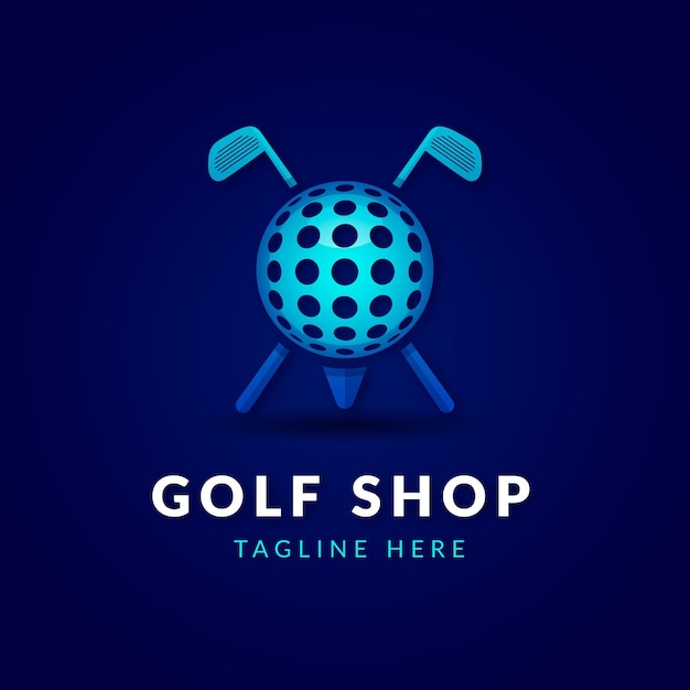 Gradient golf logo