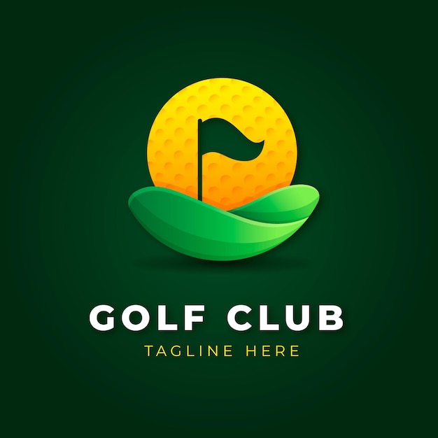 Gradient golf logo