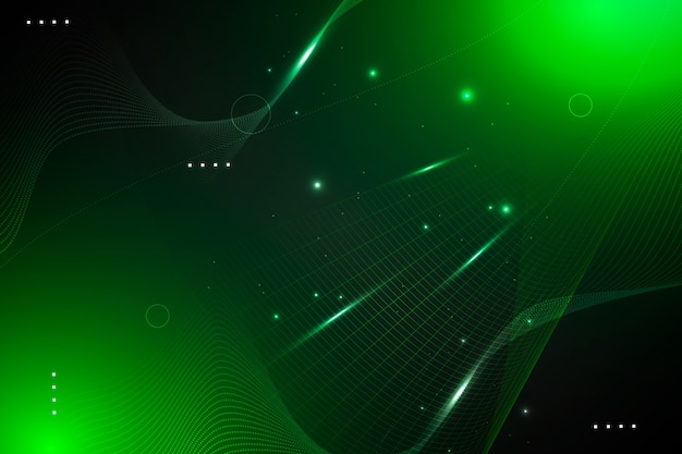 Gradient green technology background