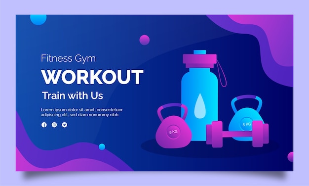 Gradient gym design template