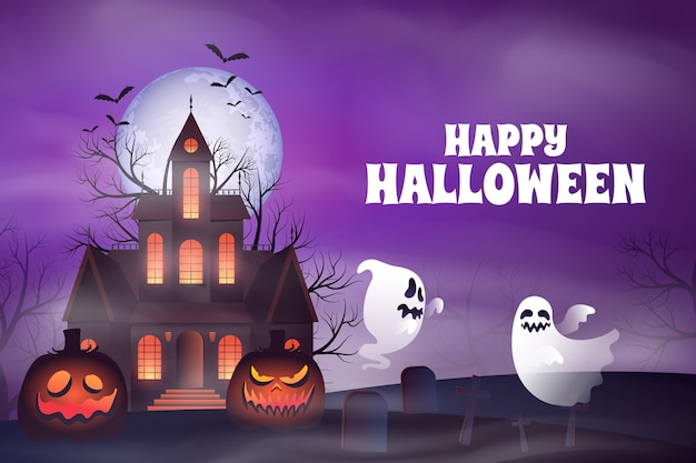 Gradient halloween background