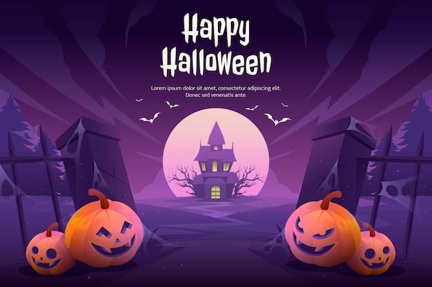 Gradient halloween background