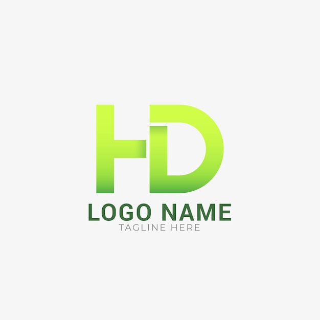 Free Vector gradient hd monogram logo template