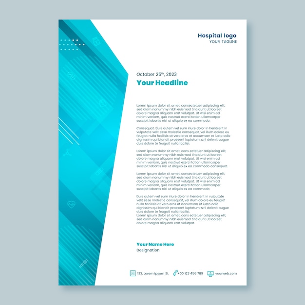 Gradient healthcare establishment letterhead