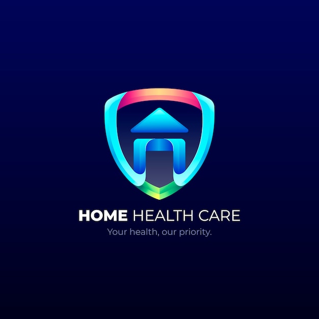 Free Vector gradient healthcare logo template