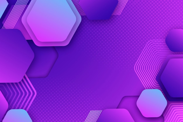 Gradient hexagonal background