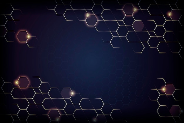 Gradient hexagonal background