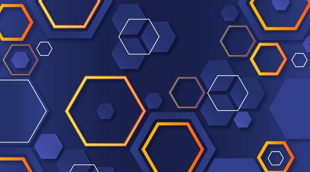 Gradient hexagonal background