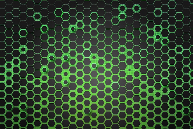 Gradient hexagonal background