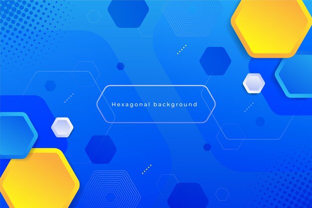 Gradient hexagonal background