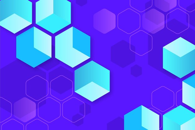 Gradient hexagonal background