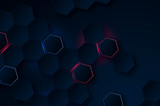 Gradient hexagonal background