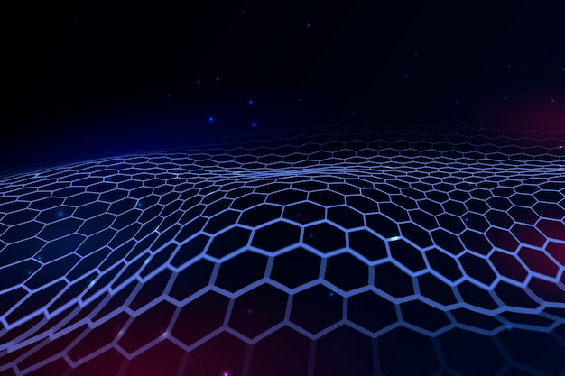 Gradient hexagonal background