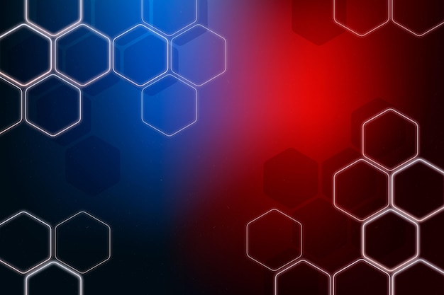 Gradient hexagonal background