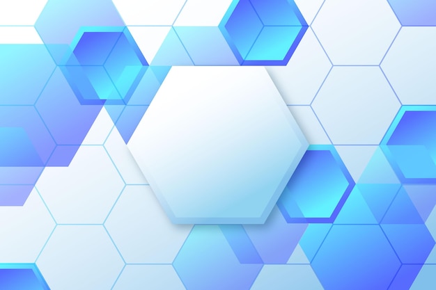 Gradient hexagonal background