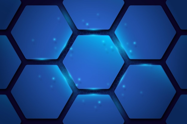 Gradient hexagonal background