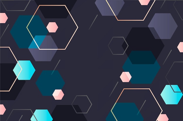 Free Vector gradient hexagonal background