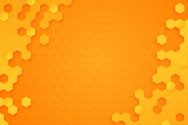 Free vector gradient hexagonal background