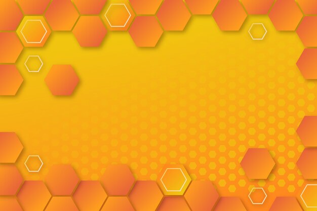 Gradient hexagonal background