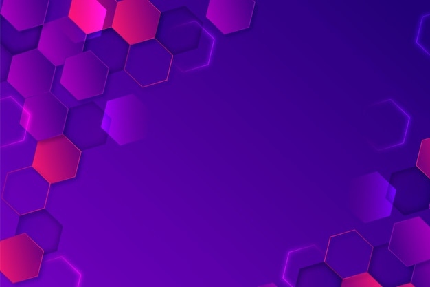 Gradient hexagonal background