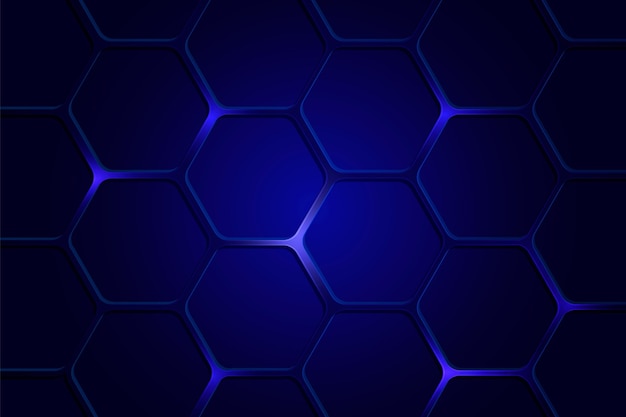 Gradient hexagonal background