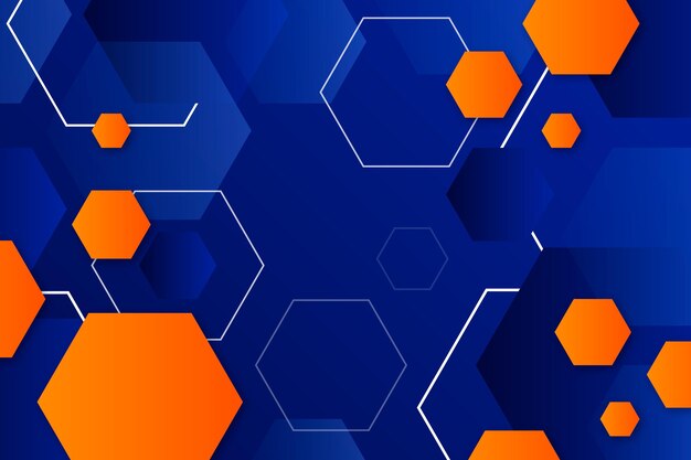 Gradient hexagonal background