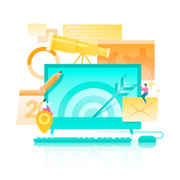 Gradient homepage illustration