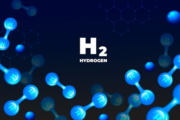 Free vector gradient hydrogen background