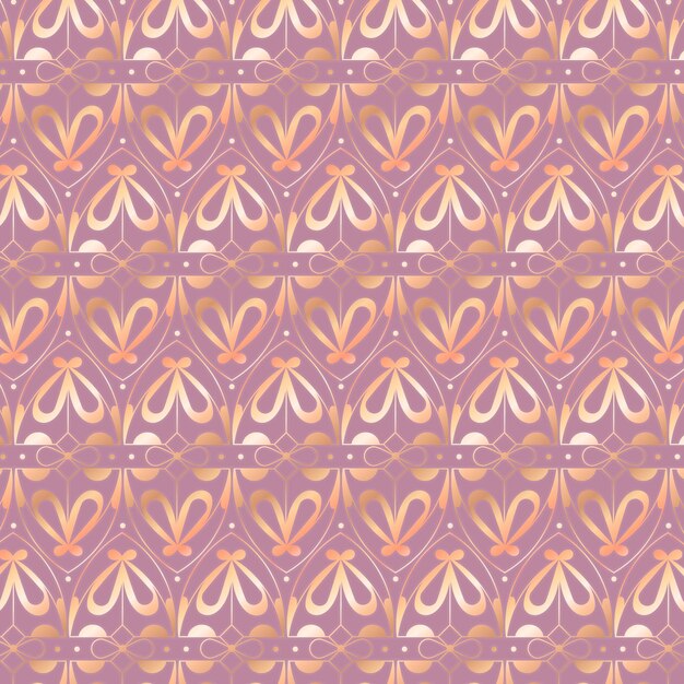 Gradient illustration of art deco pattern