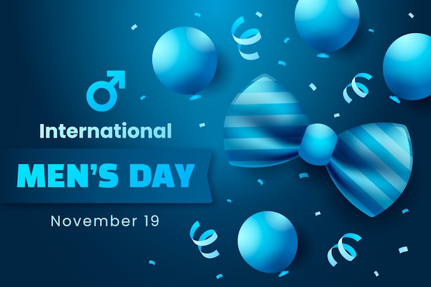 Free Vector gradient international men's day illustration