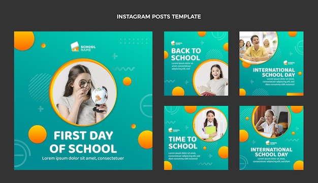 Gradient international school template