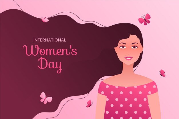 Gradient international women's day background