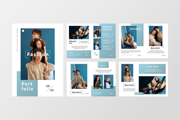 Gradient interview portfolio template