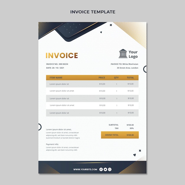 Free Vector gradient law firm template