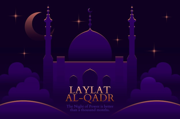 Gradient laylat al-qadr illustration