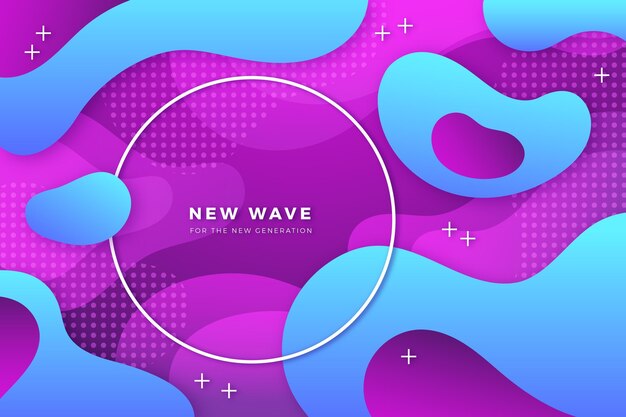 Gradient liquid abstract background