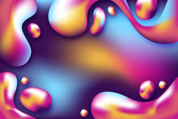 Gradient liquid abstract background