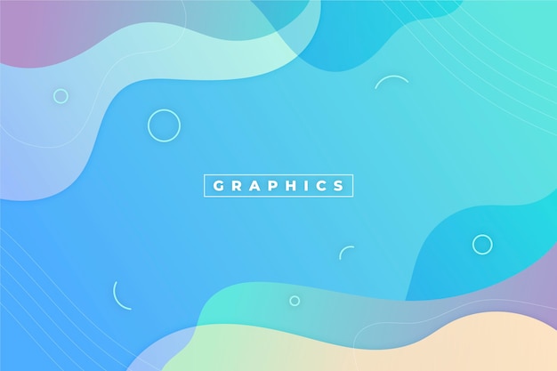 Gradient liquid abstract background