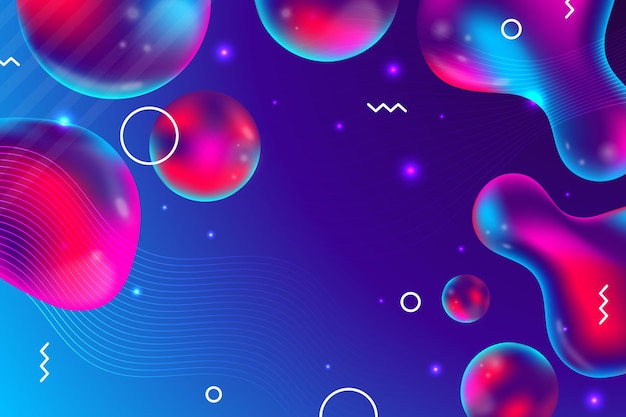 Gradient liquid abstract background