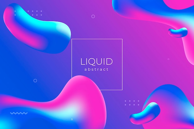 Free Vector gradient liquid abstract background