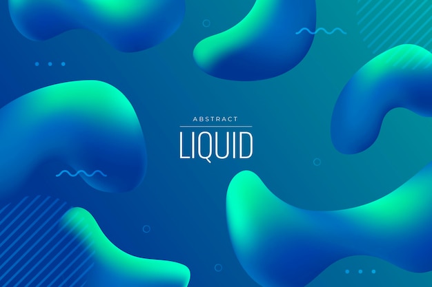 Gradient liquid abstract background