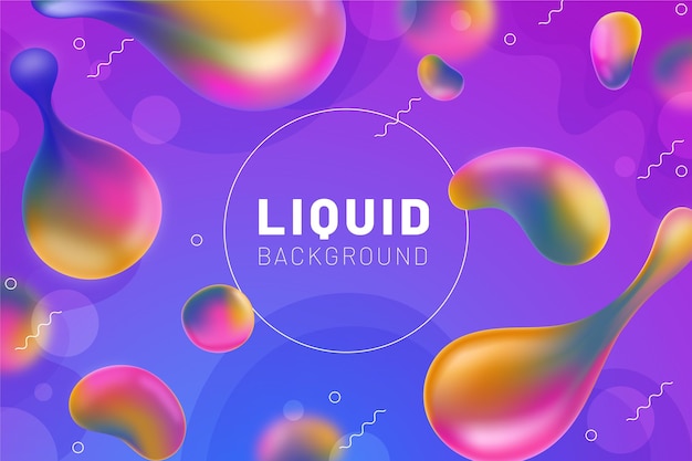 Free Vector gradient liquid abstract background