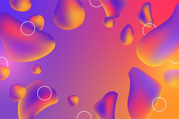 Gradient liquid abstract background